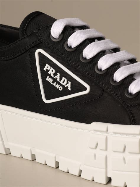 prada black women's sneakers|Prada sneakers women sale.